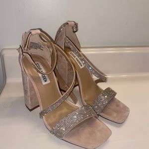 Steve Madden Sparkle Strap Heels Size 7.5.